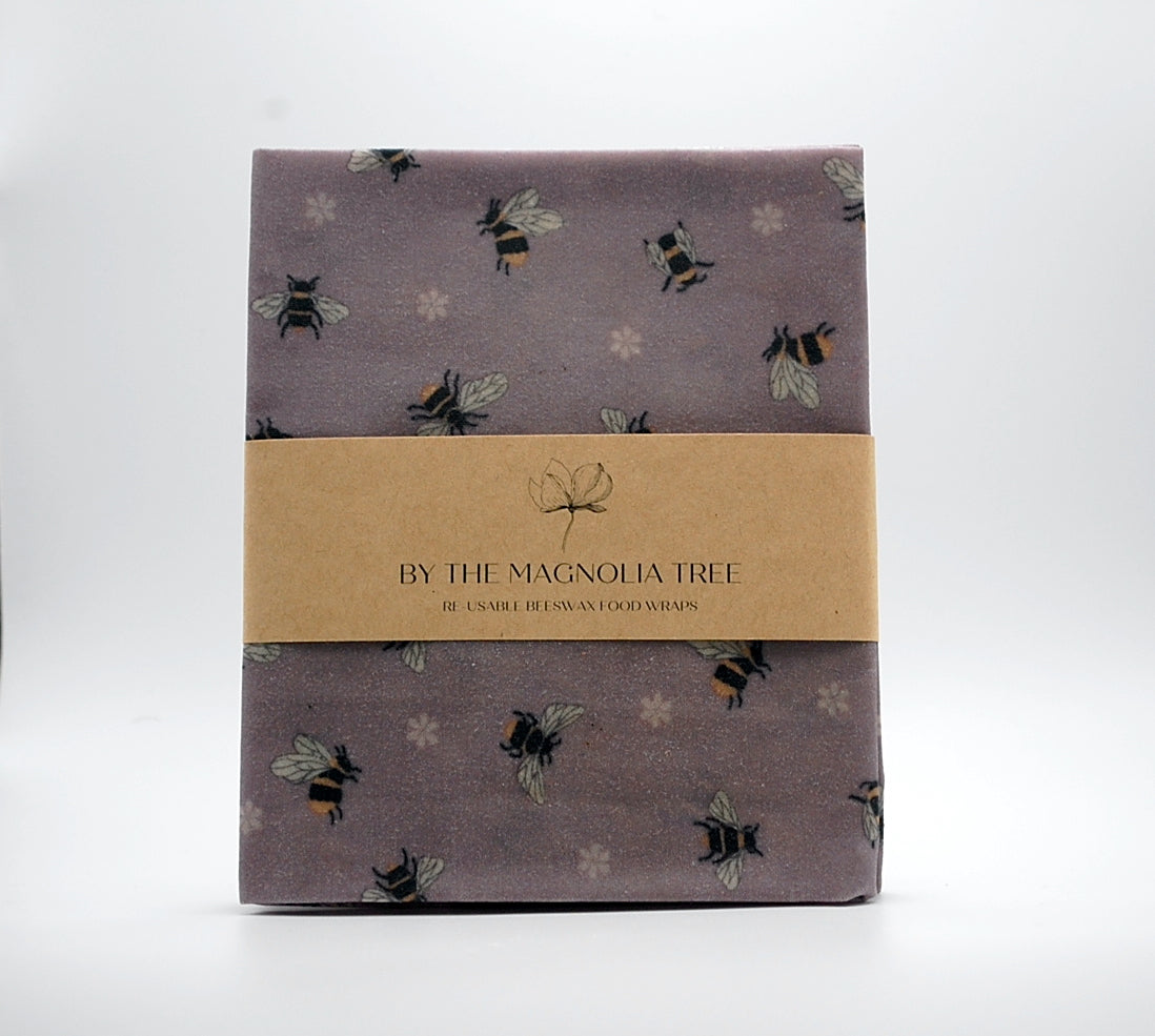 Re-usable Beeswax Wraps - Bee Print